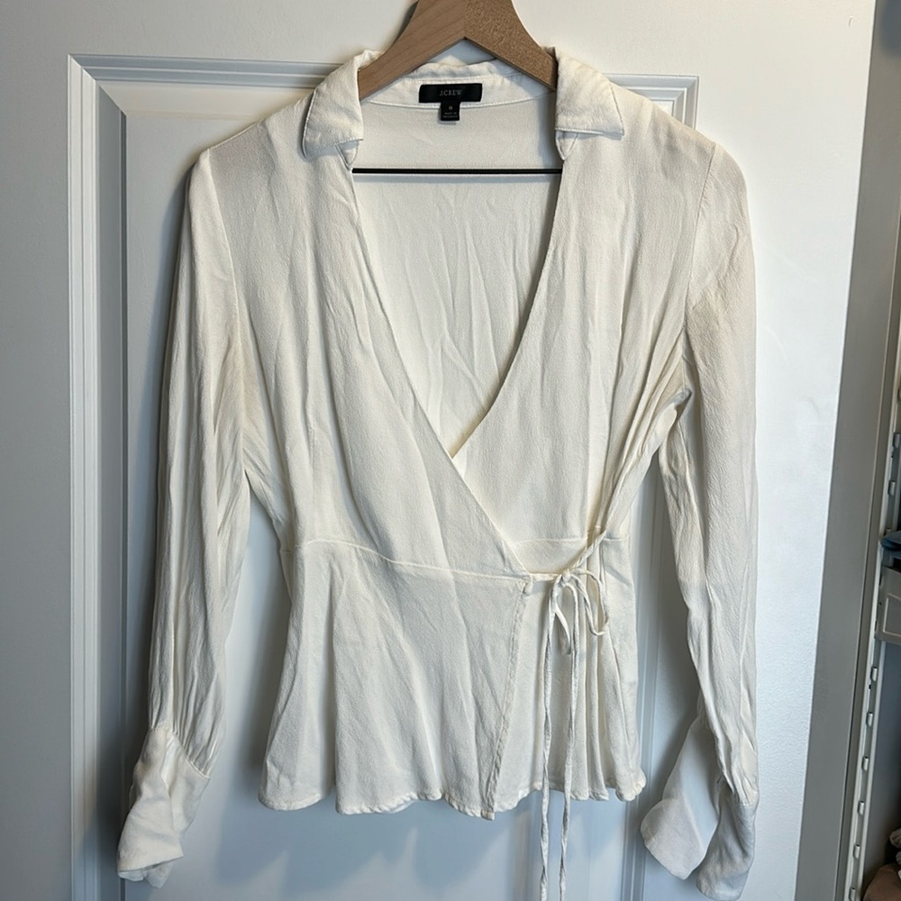 J. Crew Wrap Top